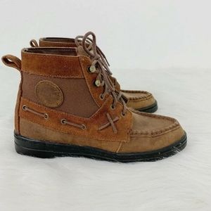 Bare Traps Brown Leather Lace Up Boots 7